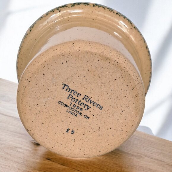 Three Rivers Pottery Snowman Family Tree Collection~Linda~1996 Crock Small - Picture 7 of 10